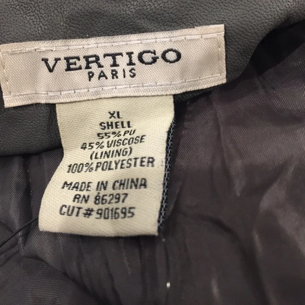 NWT Vertigo Paris Faux Leather Bomber - Picture 6 of 8